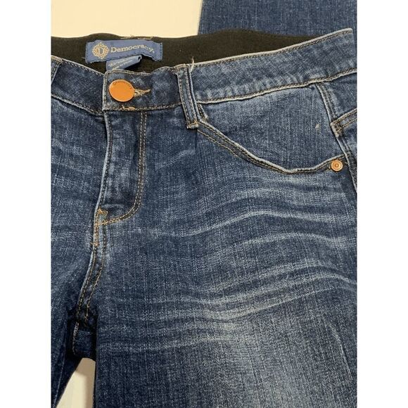 Democracy Womens Denim Jeans Low Rise Distressed Blue Size 6 - Picture 13 of 13